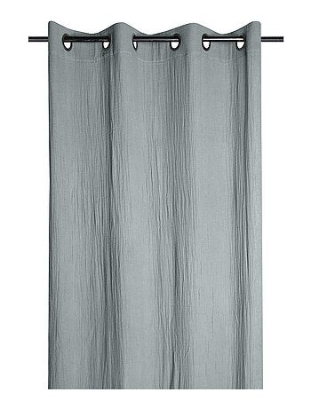 Rideau a oeillets en gaze de coton Pop color