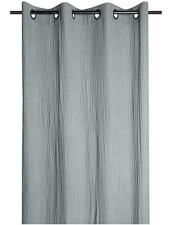 Rideau a oeillets en gaze de coton Pop color