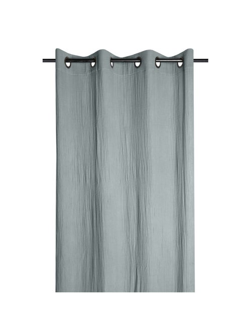 Rideau à oeillets en gaze de coton - Kiabi