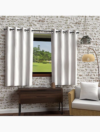 Rideau à oeillets en microfibre lavée BOHEME, par Soleil d'Ocre