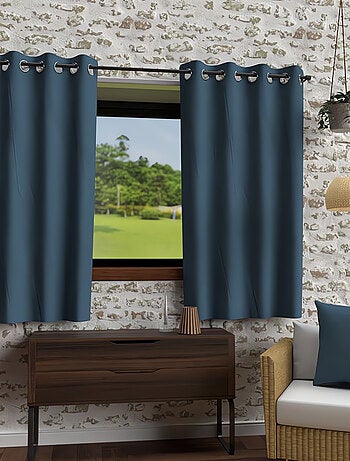 Rideau à oeillets en microfibre lavée BOHEME, par Soleil d'Ocre