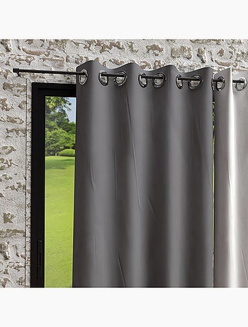 Rideau à oeillets en microfibre lavée BOHEME, par Soleil d'Ocre