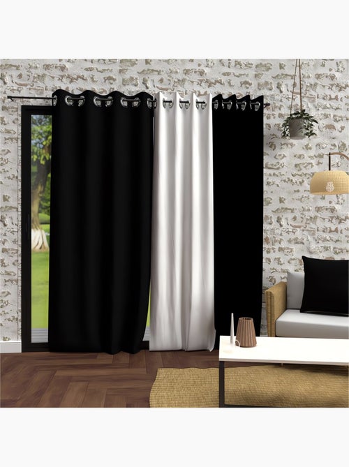 Rideau à oeillets en microfibre lavée BOHEME, par Soleil d'Ocre - Kiabi Rideau à oeillets en microfibre lavée BOHEME, par Soleil d'Ocre - Kiabi