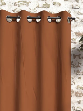 Rideau à oeillets en microfibre lavée BOHEME, par Soleil d'Ocre