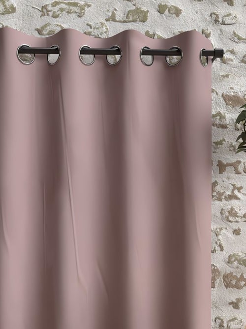 Rideau à oeillets en microfibre lavée BOHEME, par Soleil d'Ocre - Kiabi