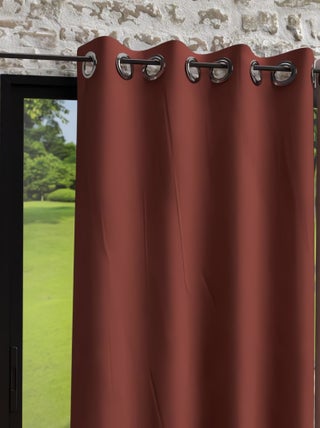 Rideau à oeillets en microfibre lavée BOHEME, par Soleil d'Ocre