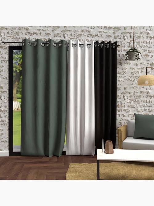 Rideau à oeillets en microfibre lavée BOHEME, par Soleil d'Ocre - Kiabi Rideau à oeillets en microfibre lavée BOHEME, par Soleil d'Ocre - Kiabi