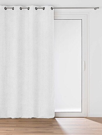 Rideau à œillets en velours chenille