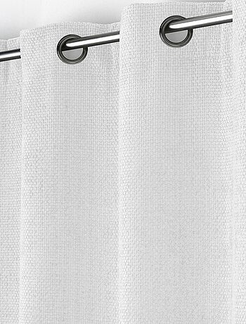 Rideau à œillets en velours chenille