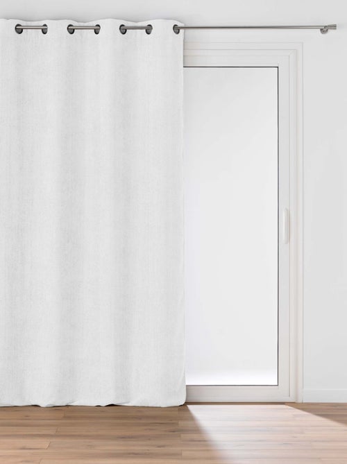 Rideau à œillets en velours chenille - Kiabi Rideau à œillets en velours chenille - Kiabi
