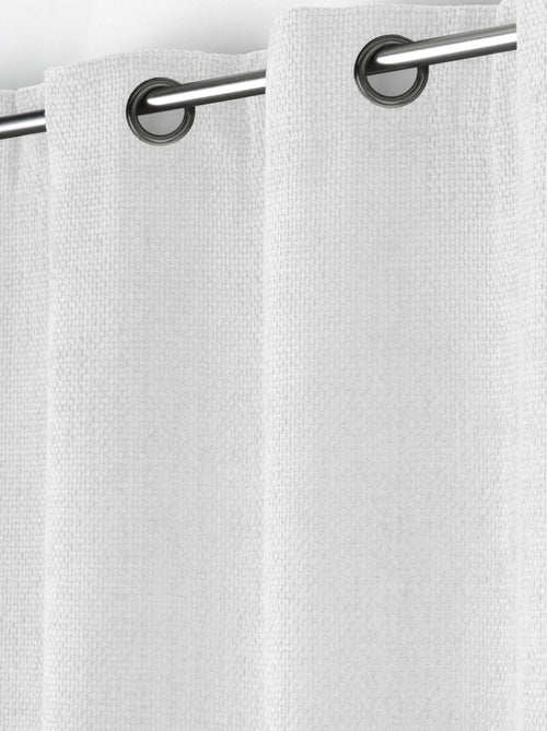 Rideau à œillets en velours chenille - Kiabi Rideau à œillets en velours chenille - Kiabi