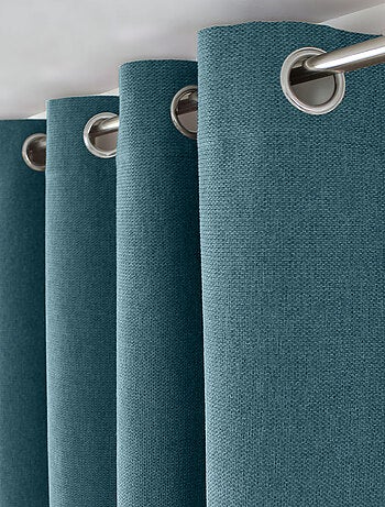 Rideau à oeillets en velours chenillé