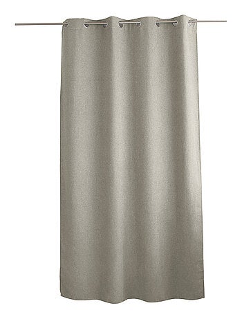 Rideau à oeillets en velours chenillé