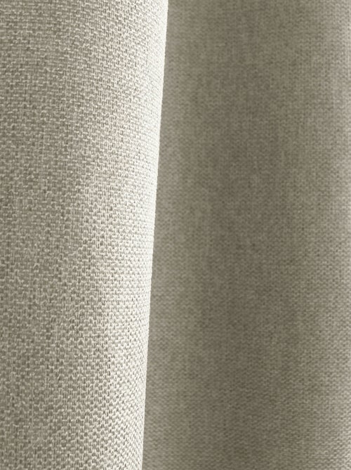 Rideau à oeillets en velours chenillé - Kiabi