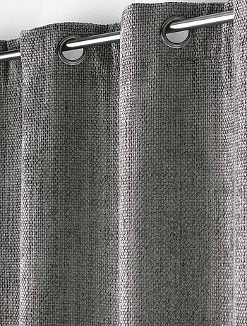 Rideau à œillets en velours chenille