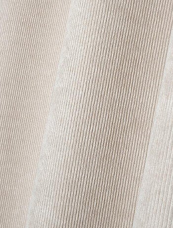 Rideau à oeillets en velours côtelé