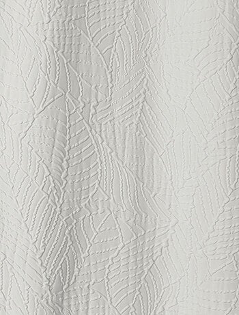 Rideau à oeillets feuillage aspect gaufré