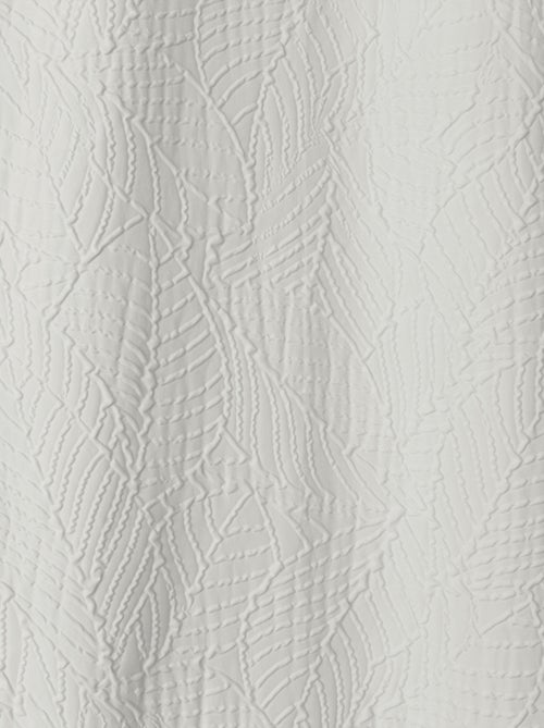 Rideau à oeillets feuillage aspect gaufré - Kiabi