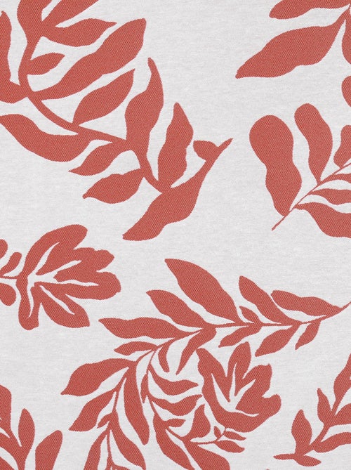 Rideau à Oeillets Feuillage Style Henri Matisse - Kiabi