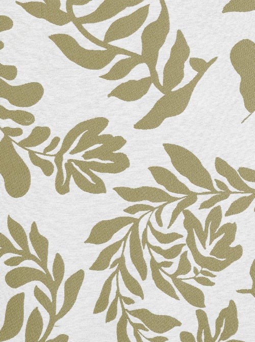 Rideau à Oeillets Feuillage Style Henri Matisse - Kiabi