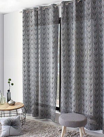 Rideau à oeillets feuille de palmier