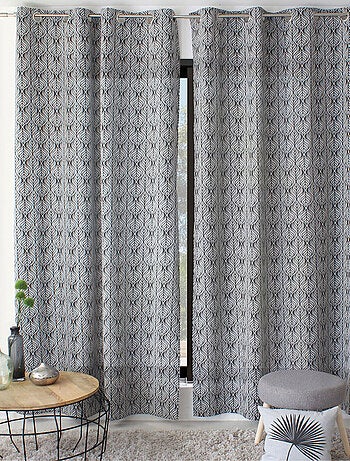 Rideau à oeillets feuille de palmier