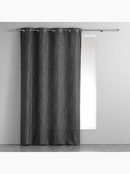 Rideau a oeillets Filliane 140 x 260 cm anthracite - Kiabi Rideau a oeillets Filliane 140 x 260 cm anthracite - Kiabi
