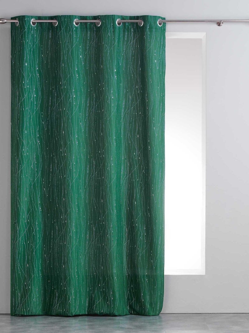 Rideau a oeillets Filliane 140 x 260 cm anthracite gris anthracite - Kiabi