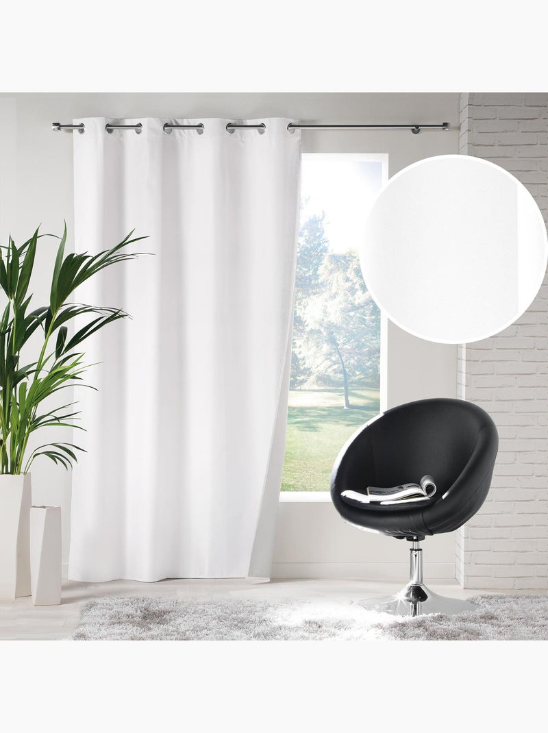 Rideau à Oeillets Icemount Thermique Uni Blanc - Kiabi