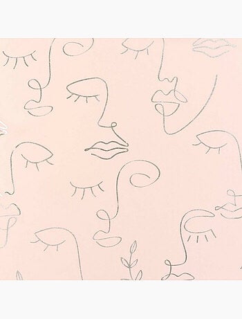 Rideau a oeillets imprimé métallisé Artyline