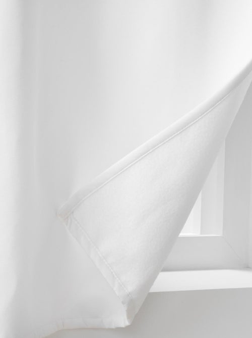 Rideau à Oeillets Isolant Blanc - Kiabi