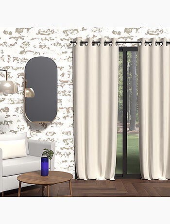 Rideau à oeillets isolant BOHEME, par Soleil d'Ocre