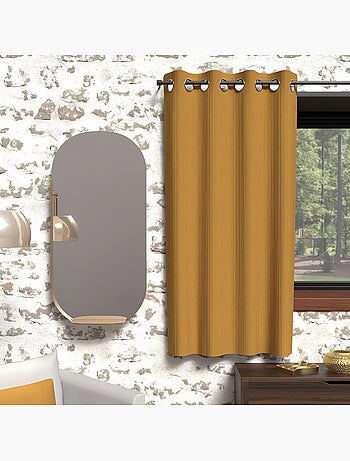 Rideau à oeillets isolant BOHEME, par Soleil d'Ocre