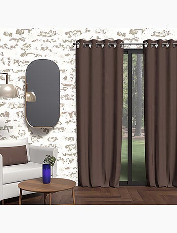 Rideau à oeillets isolant BOHEME, par Soleil d'Ocre