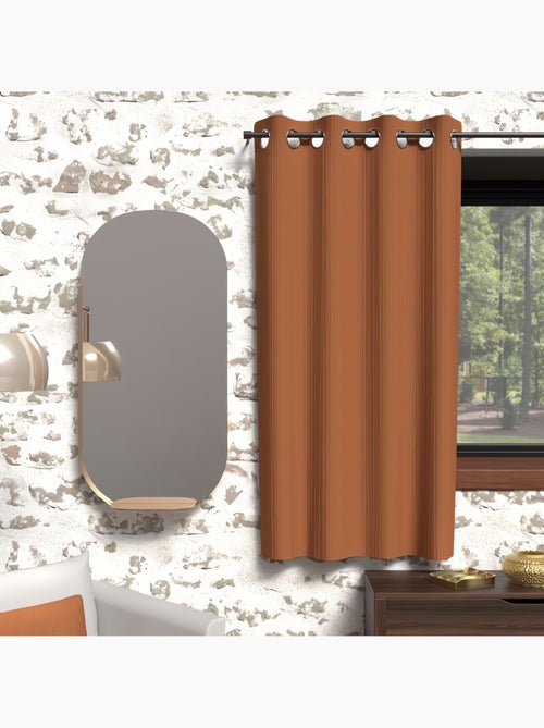 Rideau à oeillets isolant BOHEME, par Soleil d'Ocre - Kiabi
