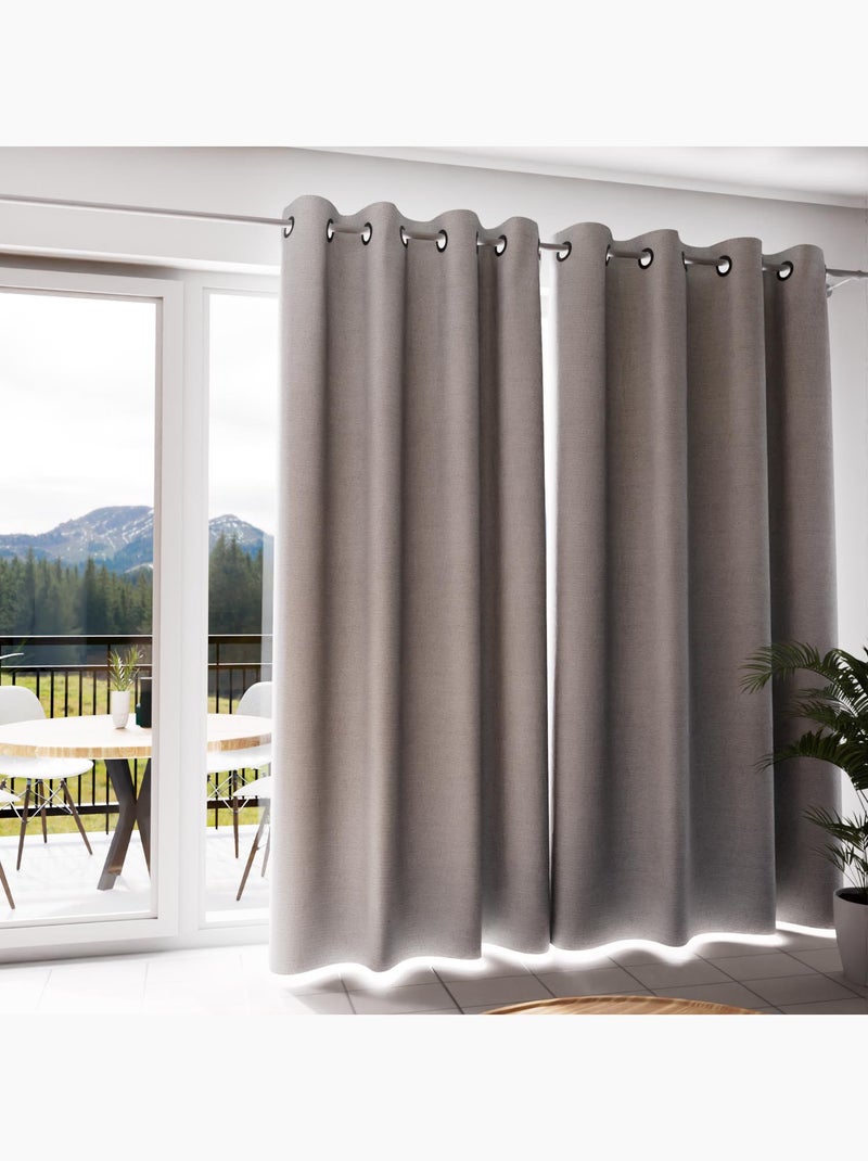 Rideau à oeillets Isolant et 100% Occultant ECLIPSE, par Soleil d'ocre Blanc - Kiabi