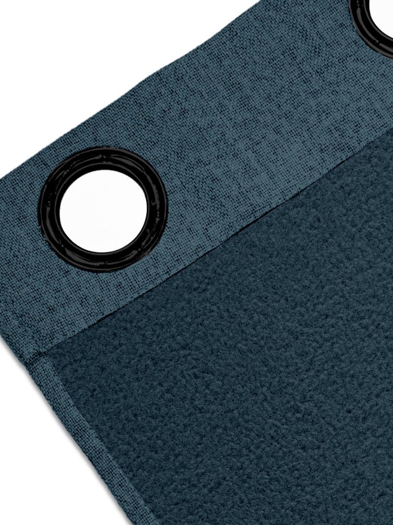 Rideau à oeillets Isolant et 100% Occultant ECLIPSE, par Soleil d'ocre Bleu - Kiabi