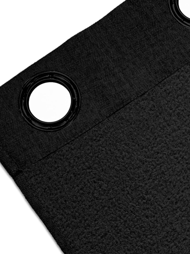 Rideau à oeillets Isolant et 100% Occultant ECLIPSE, par Soleil d'ocre Noir - Kiabi