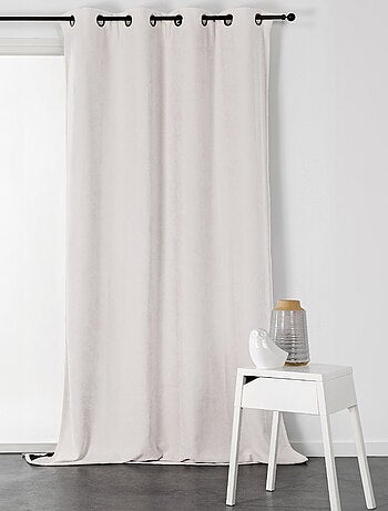 Rideau à Oeillets Isolant et Déperlant - Effet Velours