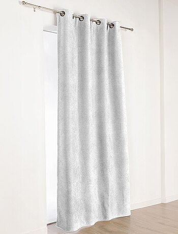 Rideau à Oeillets Isolant et Déperlant - Effet Velours