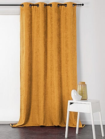 Rideau à Oeillets Isolant et Déperlant - Effet Velours