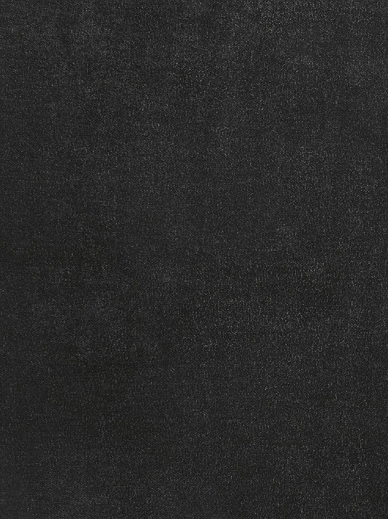 Rideau à Oeillets Isolant et Déperlant  - Effet Velours Noir - Kiabi