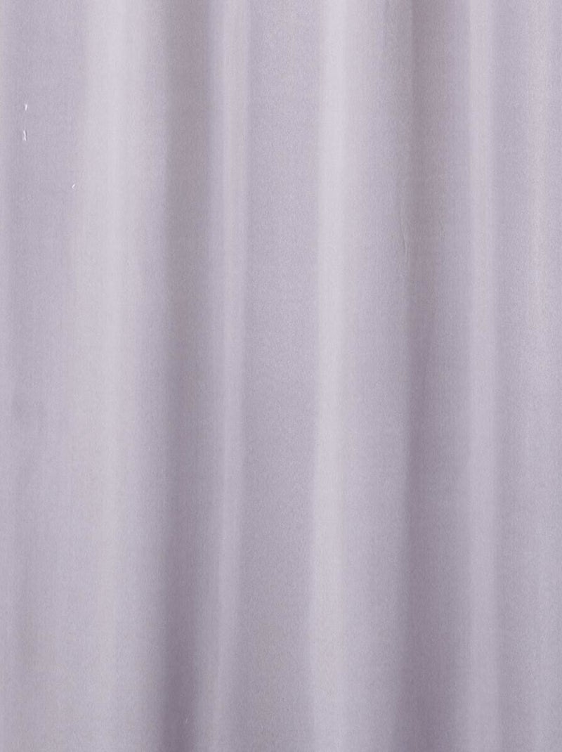 Rideau à oeillets isolant thermique avec doublure polaire Gris - Kiabi