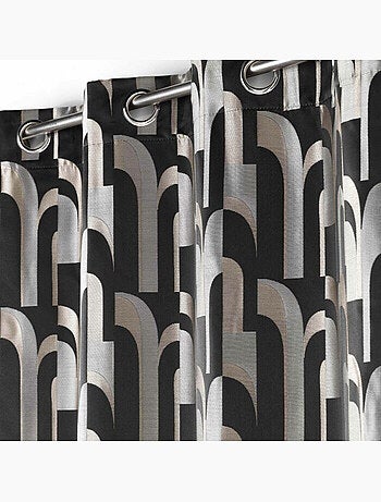 Rideau a oeillets jacquard Medicis