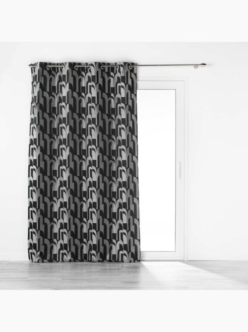 Rideau a oeillets jacquard Medicis - Kiabi Rideau a oeillets jacquard Medicis - Kiabi