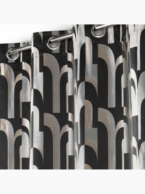 Rideau a oeillets jacquard Medicis - Kiabi Rideau a oeillets jacquard Medicis - Kiabi