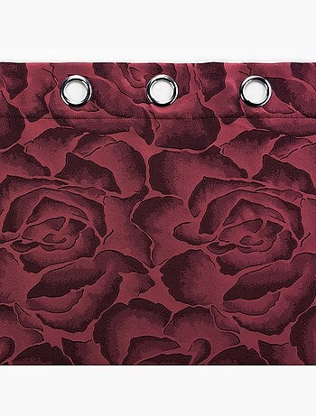 Rideau a oeillets jacquard Rosaline