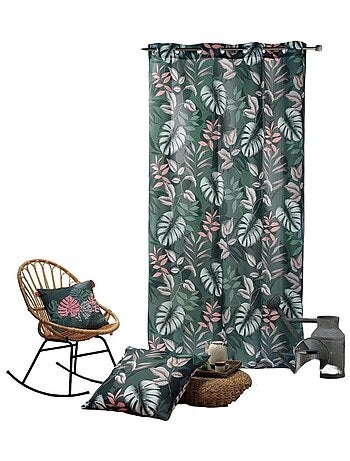 Rideau à oeillets Jardin d'interieur kaki