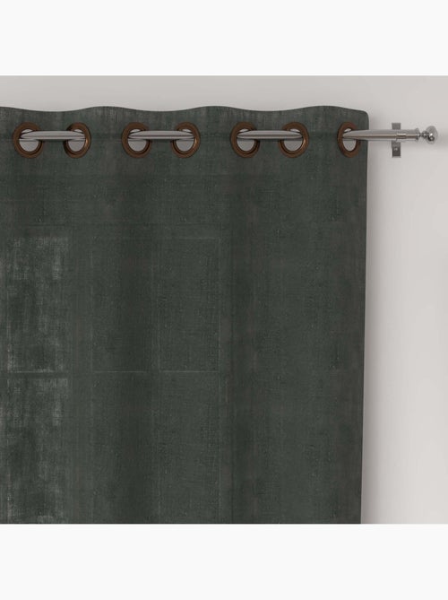 Rideau à oeillets lin coton 135x250 cm LINO, par Soleil d'Ocre - Kiabi