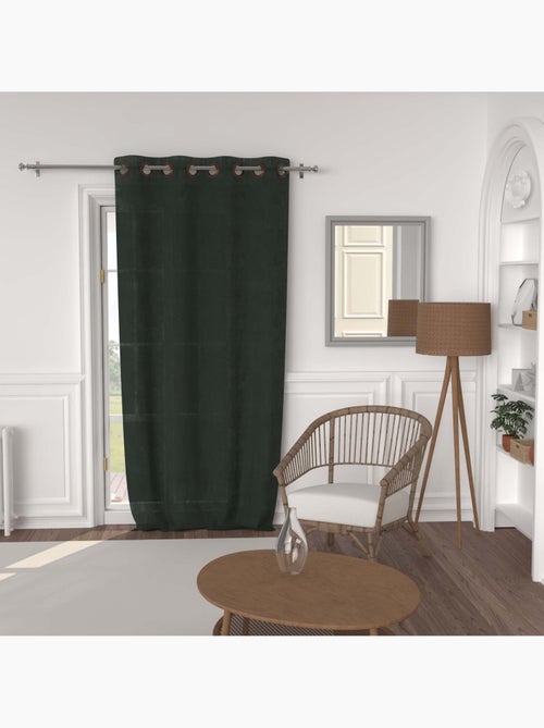 Rideau à oeillets lin coton 135x250 cm LINO, par Soleil d'Ocre - Kiabi